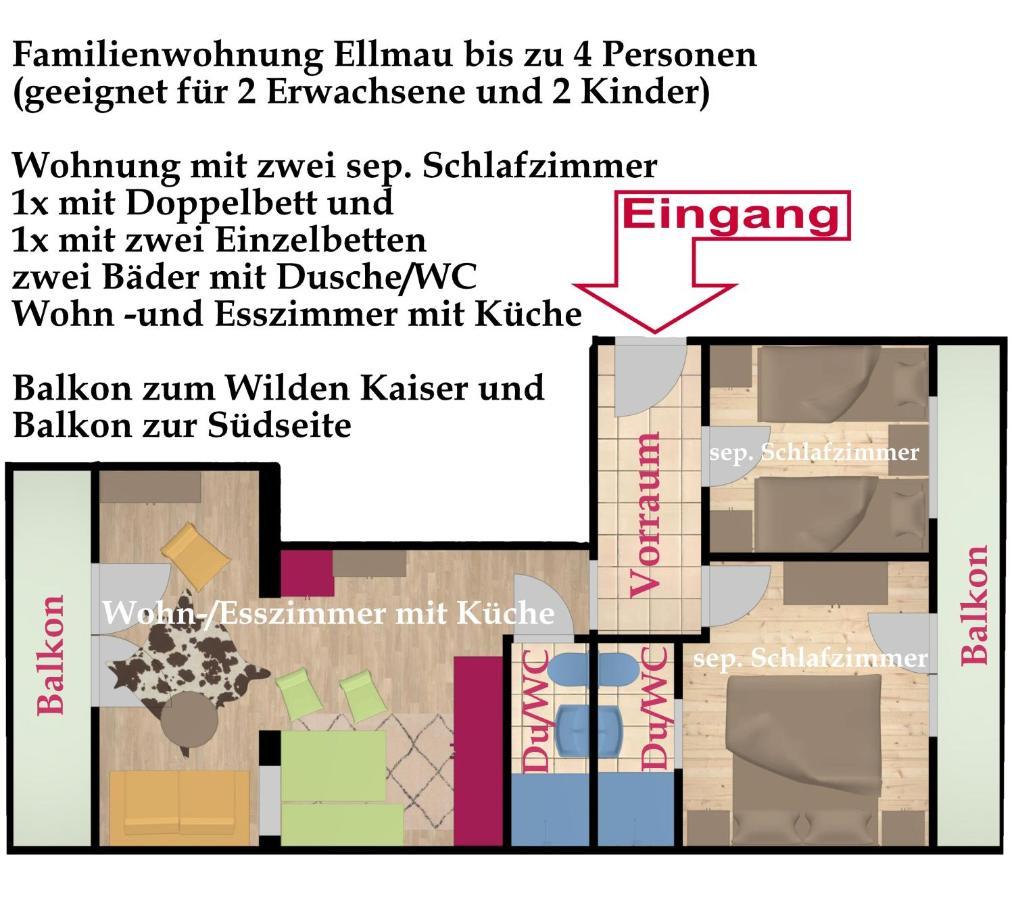 KAISERapart ELLMAU Zentrum Exterior foto